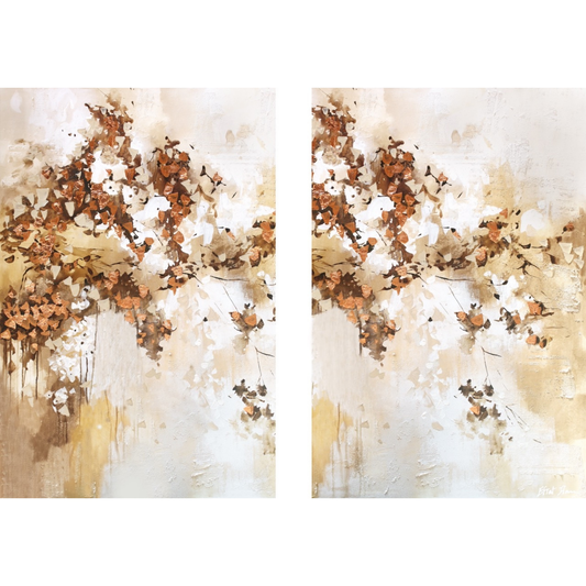 פריחת עלי ברונזה זוג פריחת עלי ברונזה זוג