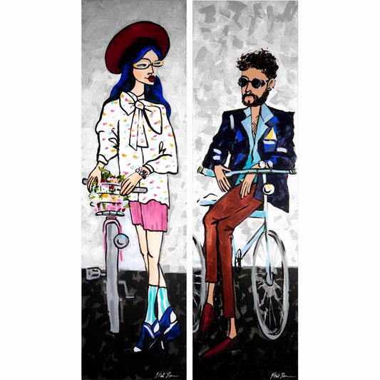 טיול אופניים זוג טיול אופניים זוג