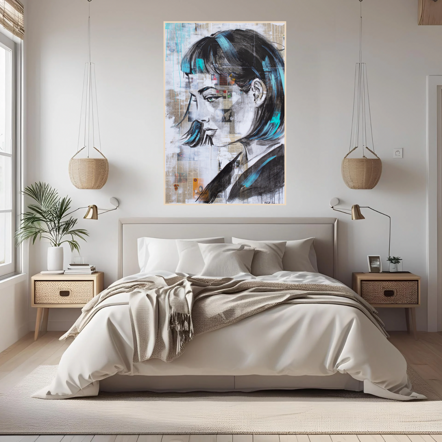 שיערה הכחול שיערה הכחול