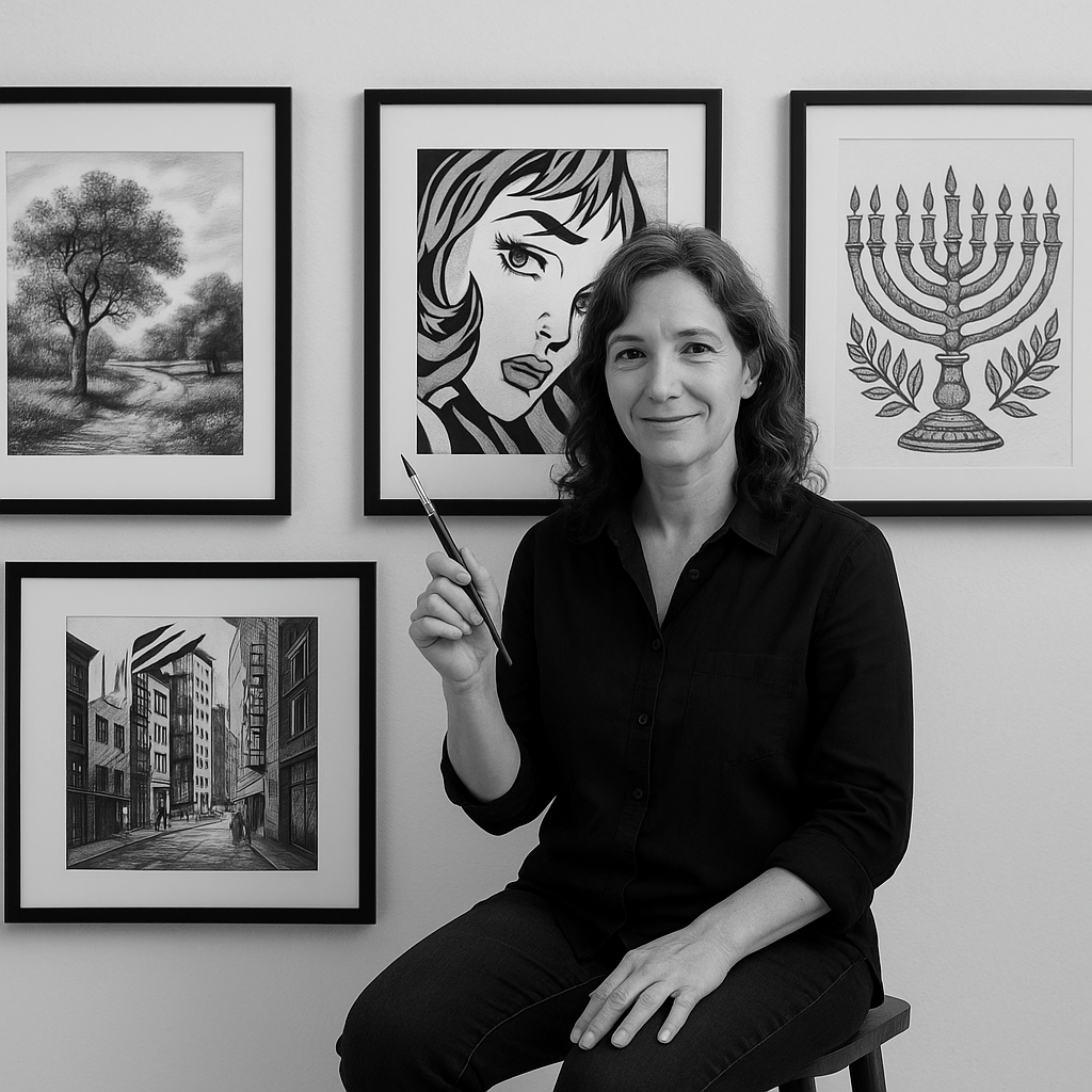 ציורים בשחור-לבן – מתי פחות הוא דווקא יותר