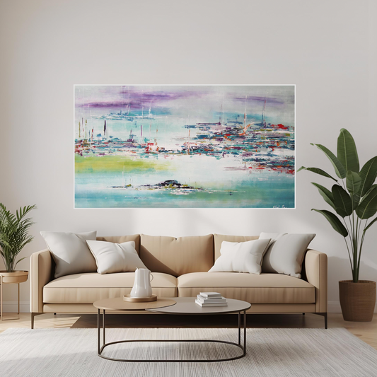 שילוב יצירות עם עיצוב מינימליסטי