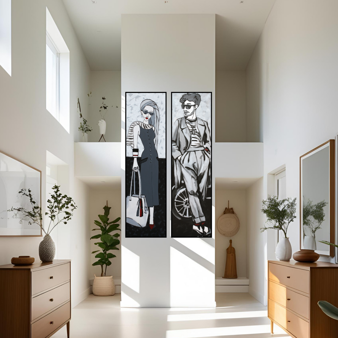 המלצות לבחירת אמנות למסדרון – להפוך חלל מעבר לגלריה