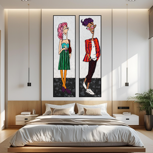 איך להפוך את חדר השינה לפינה רגועה עם אמנות רכה