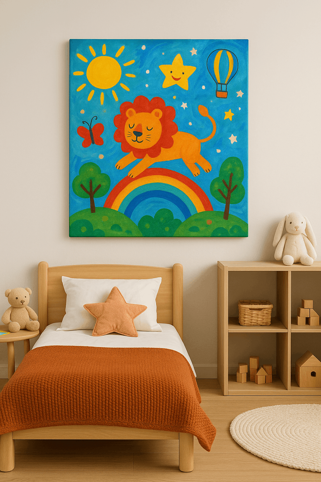 אמנות צבעונית לחדרי ילדים – יצירה שמעוררת דמיון