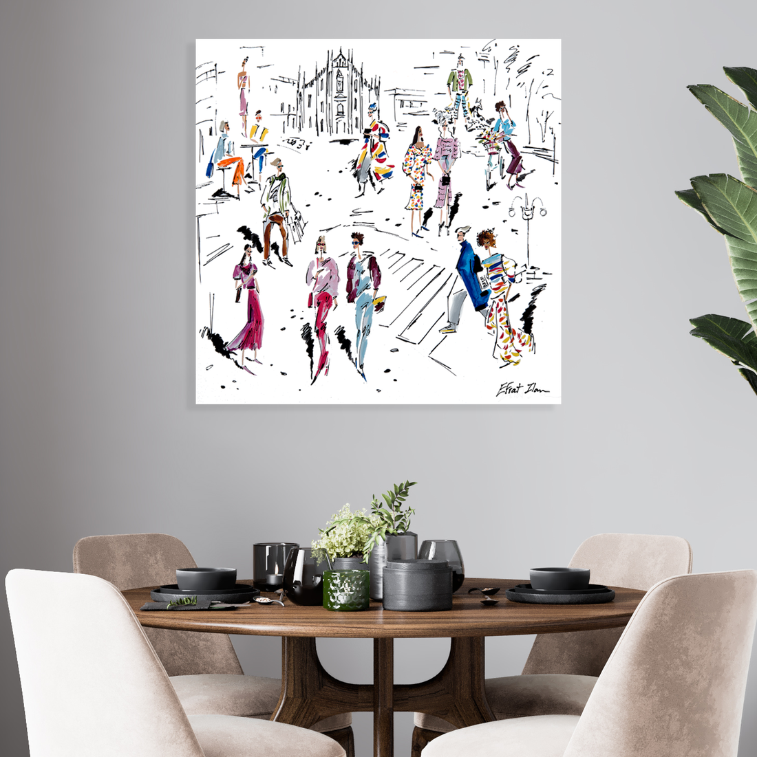 שילוב צבעים נכון בעיצוב סלון – איך אמנות משנה את התחושה