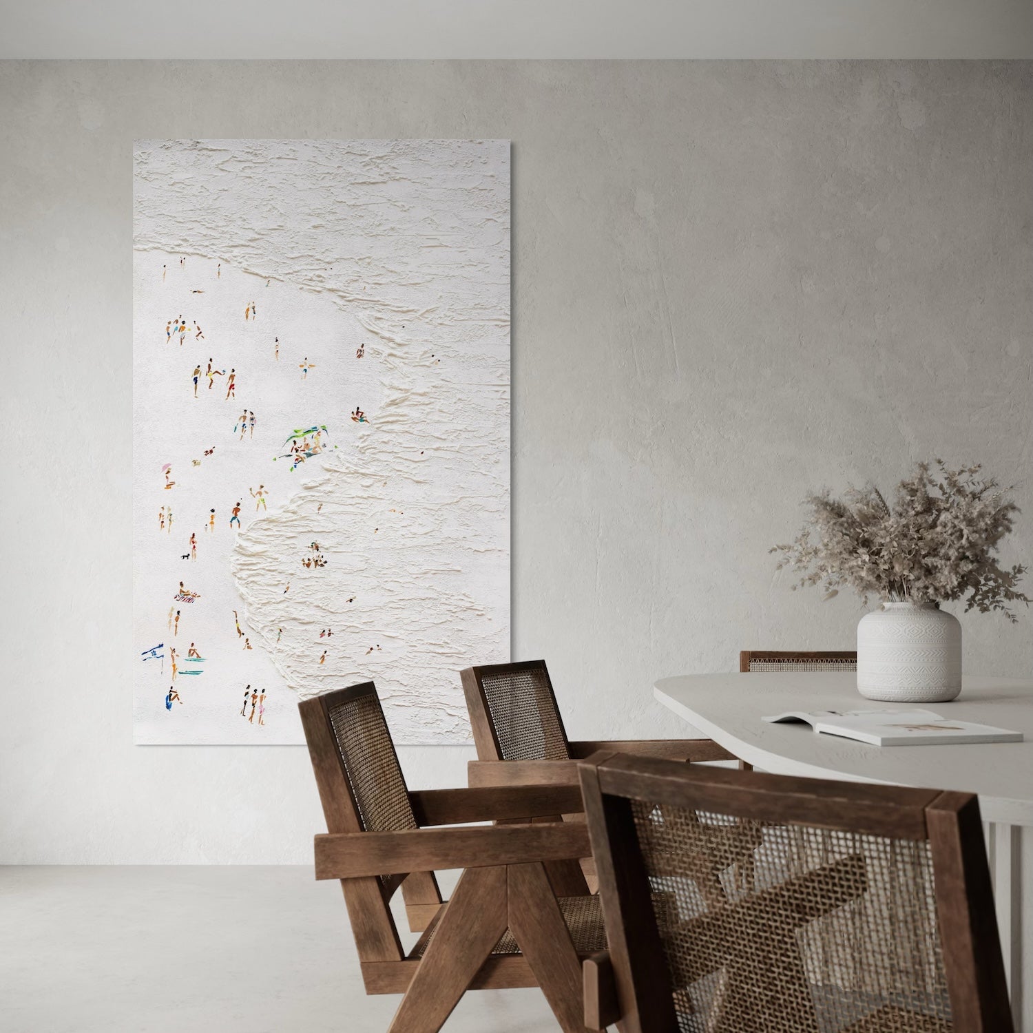 חוף לבן - לגובה