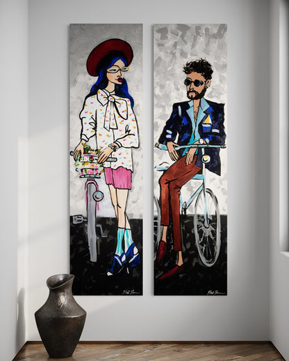 טיול אופניים זוג