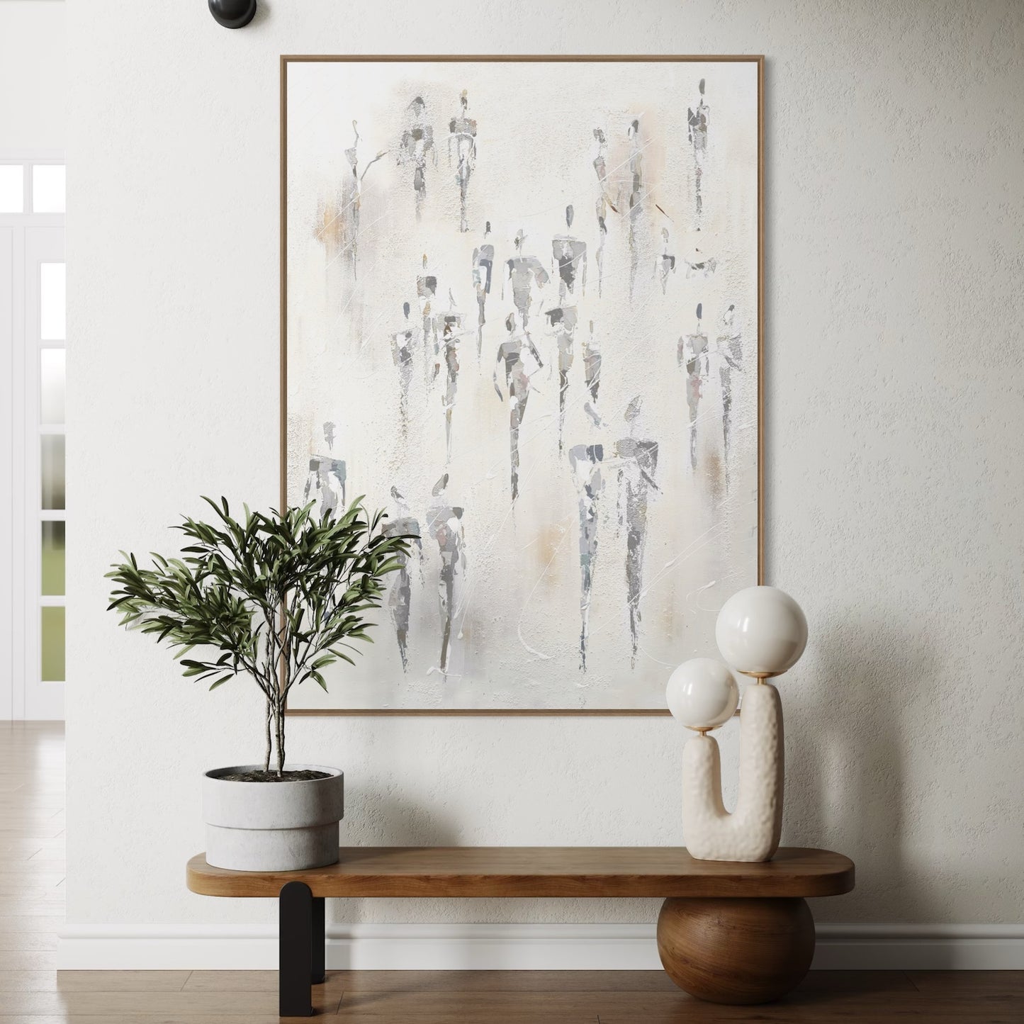 אנשים בגווני חול