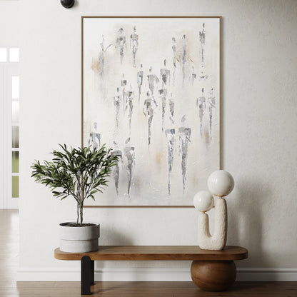 אנשים בגווני חול