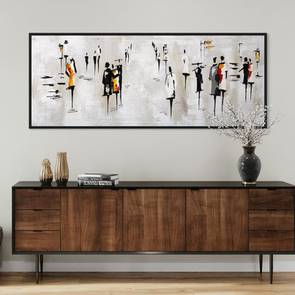 רחוב שחור לבן - צבעים חמים