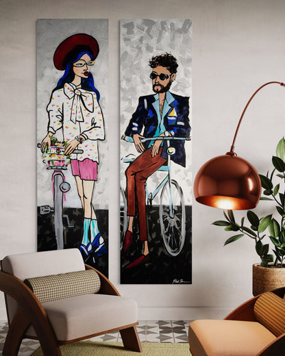 טיול אופניים זוג