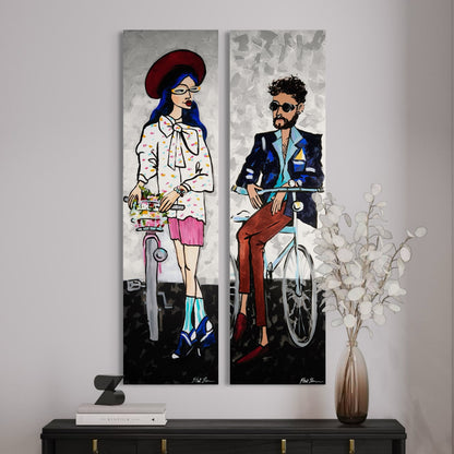 טיול אופניים זוג