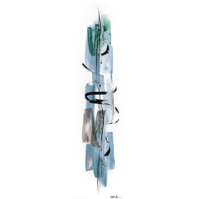 ריקוד יפני כחול - לגובה